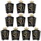 Big Dot of Happiness Adult 50th Birthday - Gold - Table Decorations - Birthday Party Fold and Flare Centerpieces - 10 Count